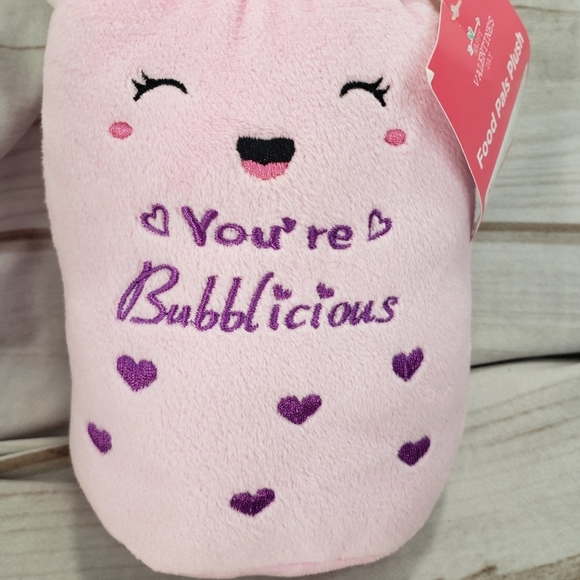 Valentine Bubble Boba Tea You're Bubblicious Plush Toy Homerbest Food Pal 7 Inch - Picture 3 of 12